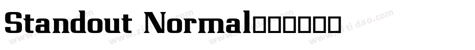 Standout Normal字体转换